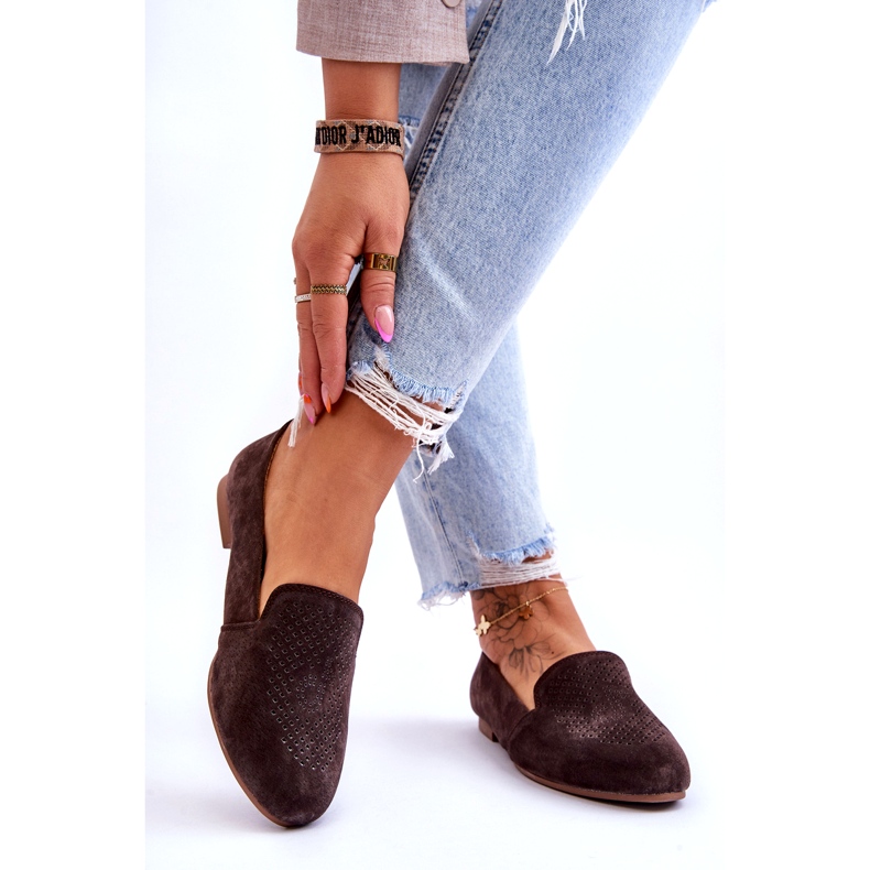 S.Barski Mokkanahkaiset mukavat loaferit Ruskea Giovana 2