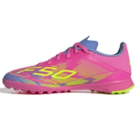 Adidas F50 League IE3755 Pink Football Shoes vaaleanpunainen 1