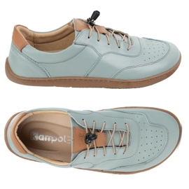 Kampol Paljain jaloin minimalistiset nahkakengät 500/24 ​​pistaasipähkinät vihreä 1