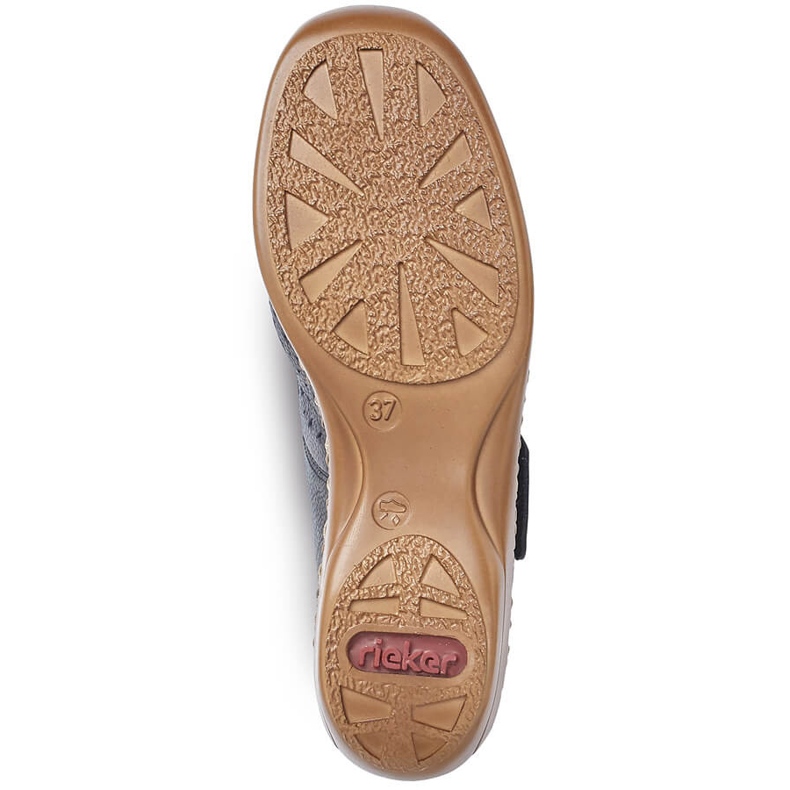 Naisten nahkakengät tarranauhalla laivastonsininen Rieker 41399-14 1