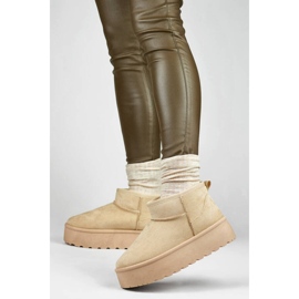 Naisten alustalumisaappaat, vaalea beige TL242-BE 2