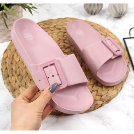 Naisten vaaleanpunaiset rantatossut Big Star FF274A387 vaaleanpunainen 2