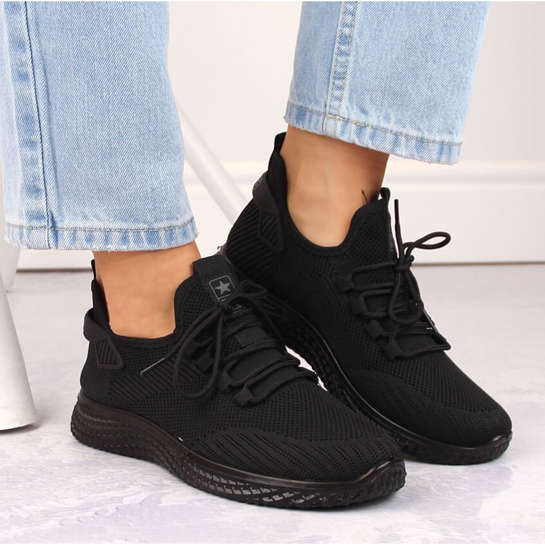 News Kevyet mustat mesh-urheilukengät UUTISET 1