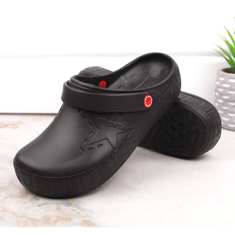 Big Star II275001 mustat kroks mustat vaahtomuovitossut 1