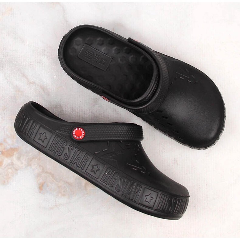 Big Star II275001 mustat kroks mustat vaahtomuovitossut 2