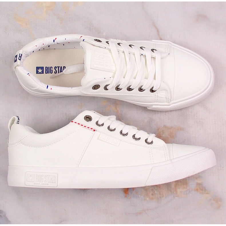Valkoiset matalat tennarit Big Star KK274005 valkoinen 1
