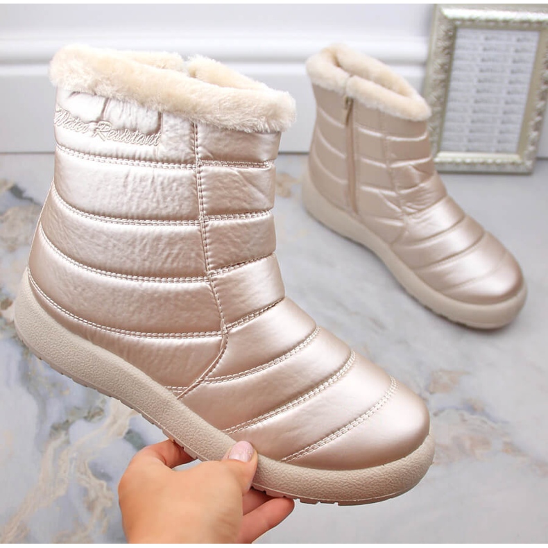 Naisten vedenpitävät patentoidut lumisaappaat, beige News 1467 2