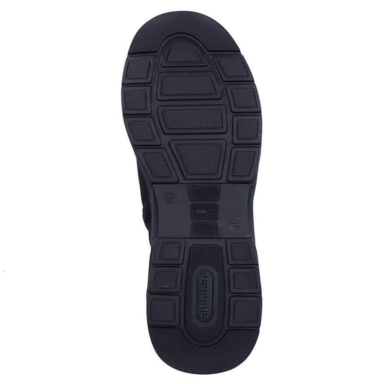 Naisten vedenpitävät mustat kiila saappaat Remonte D6677-03 2