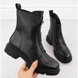 Mustat naisten nahkaiset nilkkurit Filippo DBT6524 2