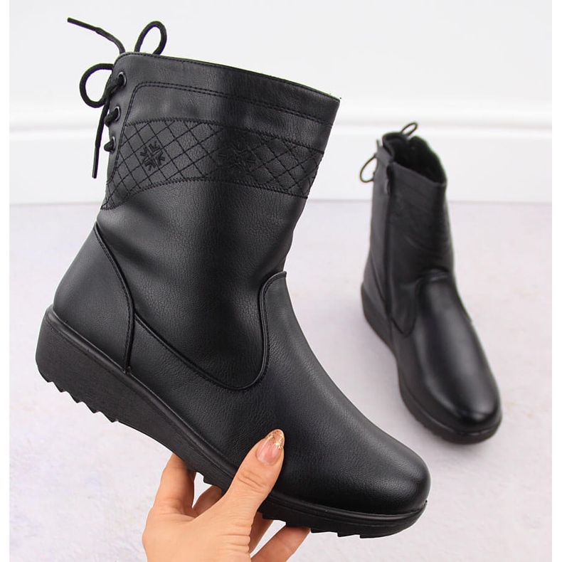 Naisten eristetyt mustat saappaat Unisoft 7985 1