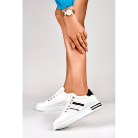 Naisten urheilukengät, alustalenkkarit, valkoinen AD-732W/B 2