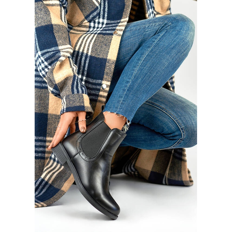 Naisten klassiset eristetyt Chelsea-saappaat, mustat MR-15B 1