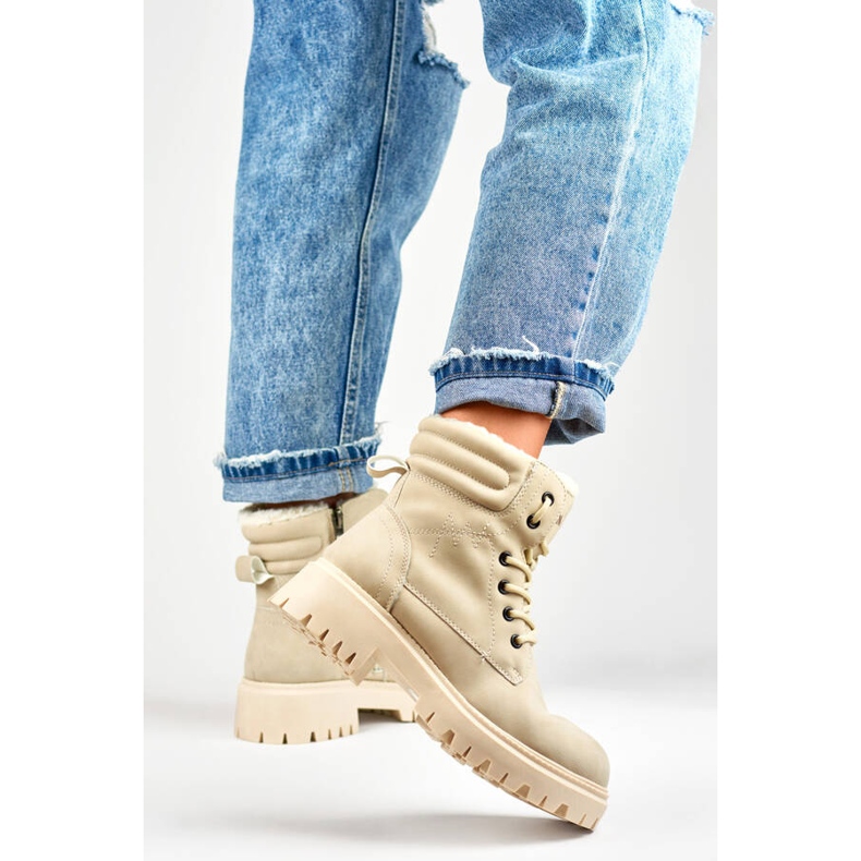 Naisten eristetyt saappaat, beige GD-TL51BE 1