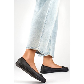 Naisten mukavat mustat balettihousut rusetilla GD-XR392A-B 2