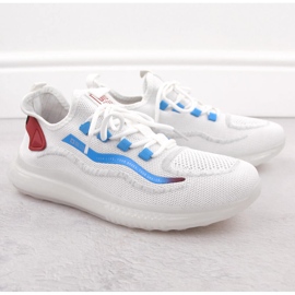 Valkoiset miesten urheilukengät Big Star NN174451 valkoinen 1