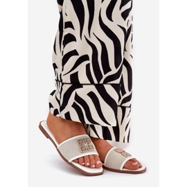 Boto Tyylikkät naisten läpimurtot, joissa on litteä koriste valkoinen 1