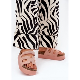 Tossut massiivisella alustalla vaaleanpunainen 2