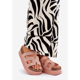 Tossut massiivisella alustalla vaaleanpunainen 1