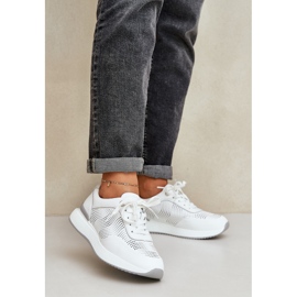 S.Barski Nahkaurheilukengät lenkkarit naisten S. barski lr51-551 valkoinen 2