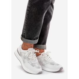 S.Barski Nahkaurheilukengät lenkkarit naisten S. barski lr51-551 valkoinen 1