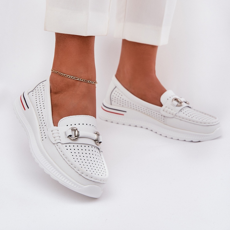 Openwork Vinceza Natural Ballerinas 95331 Valkoinen 2