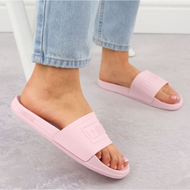 Naisten flops Big Star OO274036 Pink -uima -allas vaaleanpunainen 8
