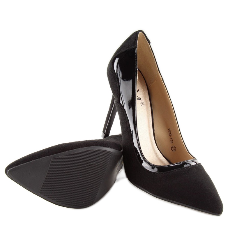 Mustat naisten korkokengät 1522-133 Mustat 2