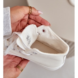 Big Star Naisten eristetyt lenkkarit, joilla on eko-nahka iso tähti OO274932 valkoinen 2