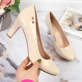 Sergio Leonen nude stiletto-pumput beige 2