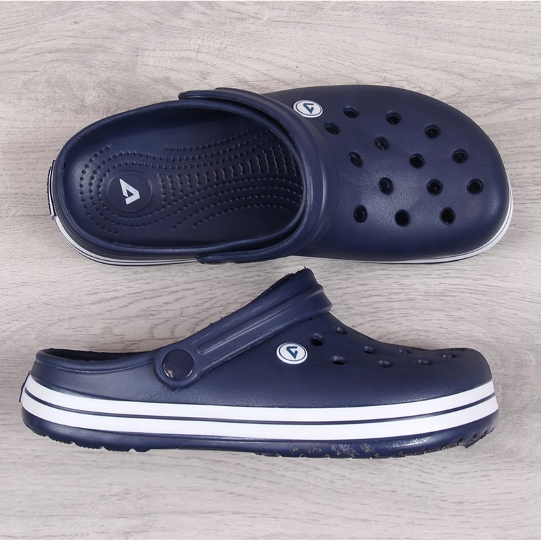 American Club tummansiniset lasten tossut sininen 1