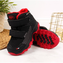 Poikien mustat velcro vedenpitävät lumisaappaat American Club 2