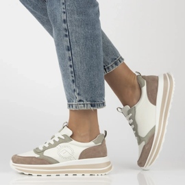 Filippo DP6787/25 nahkainen lenkkarit valkoinen 1 Filippo DP6787/25 nahkainen lenkkarit valkoinen 1