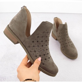 M. DASZYŃSKI Naisten harjakattoiset mokkanahkasaappaat ruskeat M.Daszyński SA62-102 1