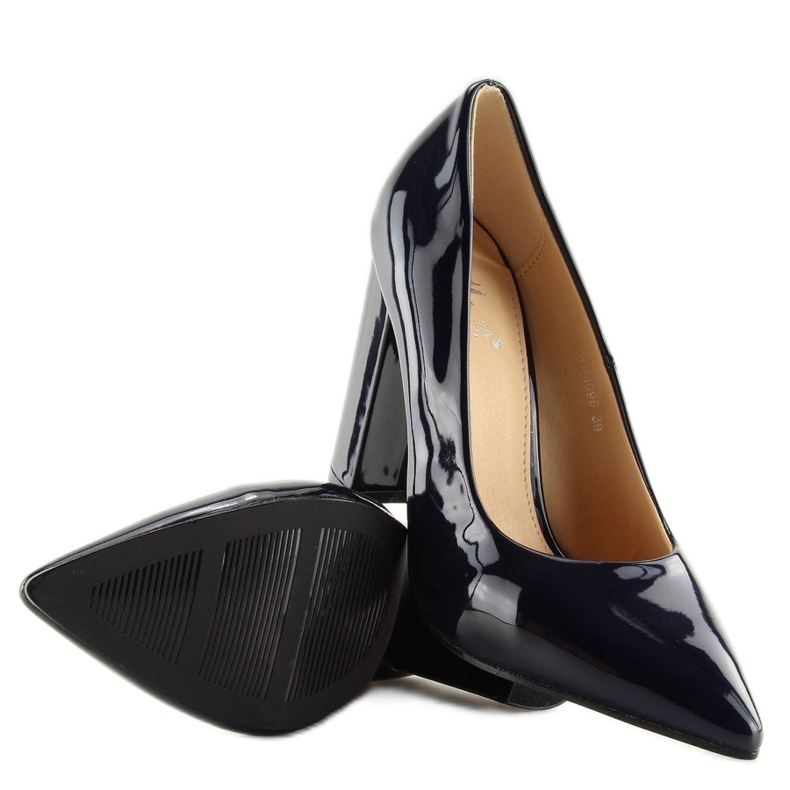 Tummansiniset korkokengät FM4096 Navy laivastonsininen 2