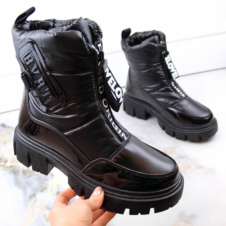 Mustat Filippo DBT4960 naisten eristetyt vetoketjulliset lumisaappaat 1