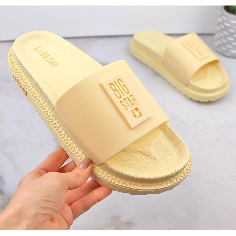 Keltaiset naisten varvastossut Big Star LL274427 keltainen 2