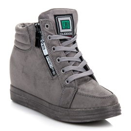 Mokkanahkaiset lenkkarit harmaa 1