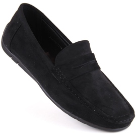 News Mokkakengät, miesten slip-on-loaferit, musta Unisoft 7710 1