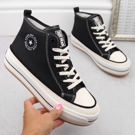 Naisten alustalenkkarit, hieman eristetyt, mustat Big Star OO274062 1