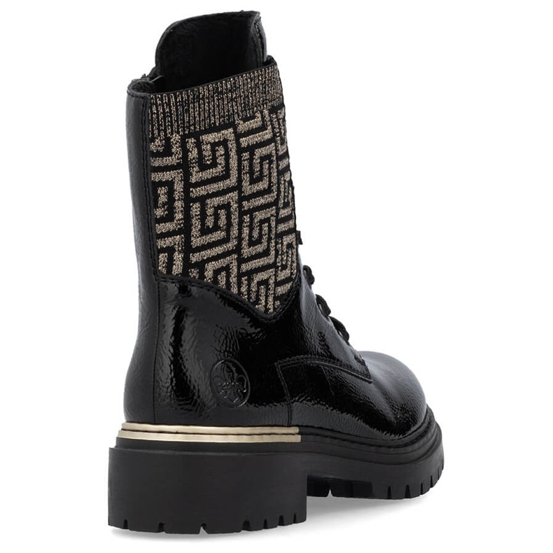 Mukavat, eristetty musta naisten nilkkurit Rieker 72607-00 1