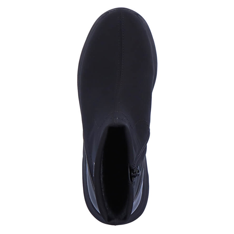 Naisten vedenpitävät mustat kiila saappaat Remonte D6677-03 1