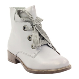 Saappaat Sergio Leone 300 hopea metalli harmaa 1