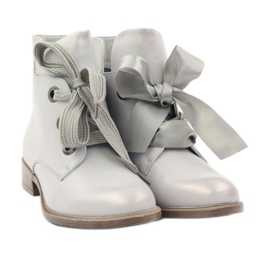 Saappaat Sergio Leone 300 hopea metalli harmaa 4