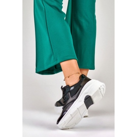 Naisten alustalenkkarit, mustat, 23-7B 2