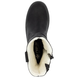 Naisten eristetyt saappaat mustalla alustalla Rieker 74283-00 1