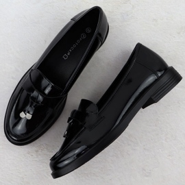 Naisten lakatut kengät Lords Black Potocki SZ12369 musta 2