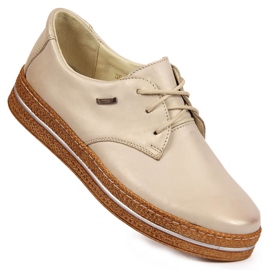 Naisten helmiäisbeiget nahkakengät Helios 380 1