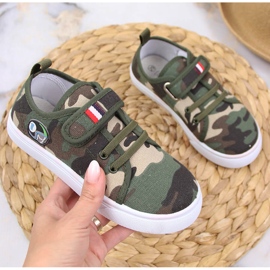 Atletico camo velcro lasten tennarit vihreä 1