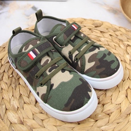 Atletico camo velcro lasten tennarit vihreä 2