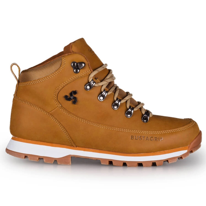 Miesten keltaiset nahkaiset vaelluskengät Outback Bustagrip keltainen 1